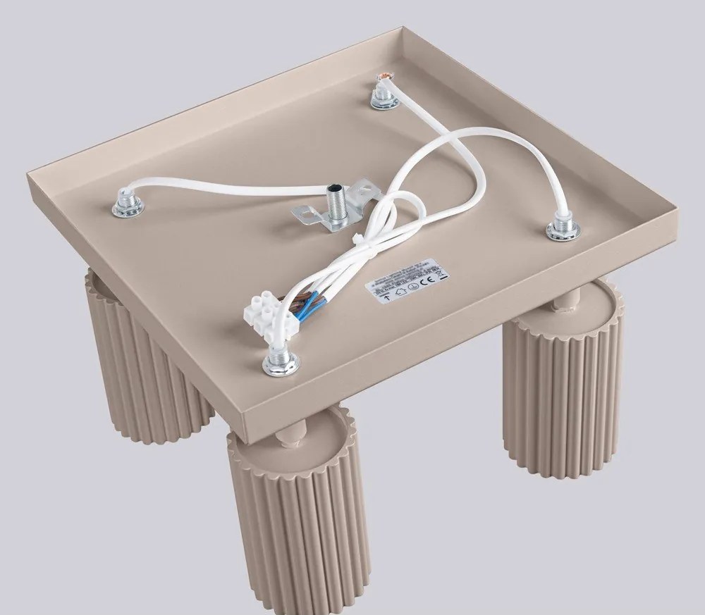 Spot taupe din metal ø 6,5 cm Gleam – Sollux