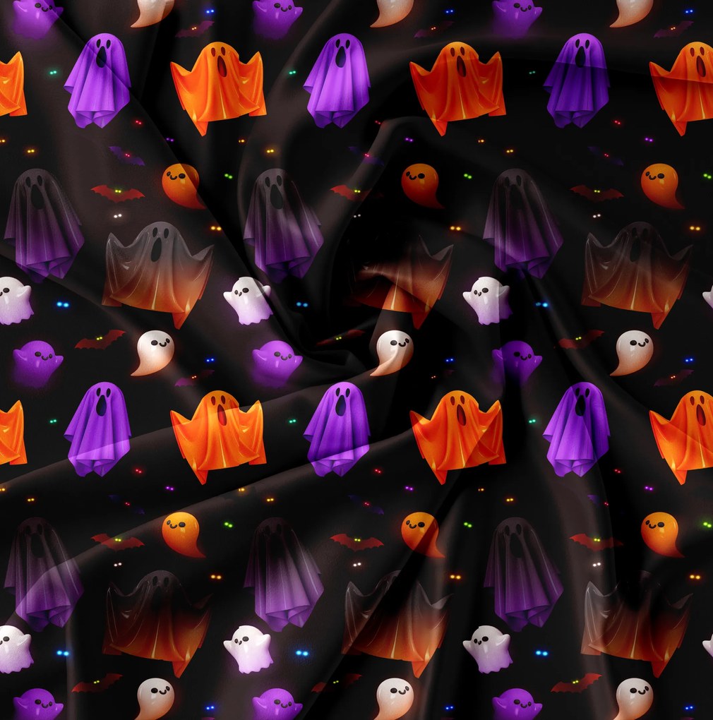 Povlečení z mikrovlákna SPOOKY SOIREE černé Dimensiune lenjerie de pat: 2 buc 70 x 80 cm | 160 x 200 cm