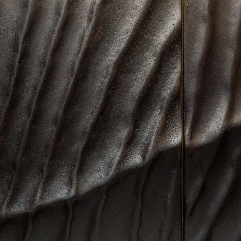 Comoda din lemn Scorpion 177cm Mango negru