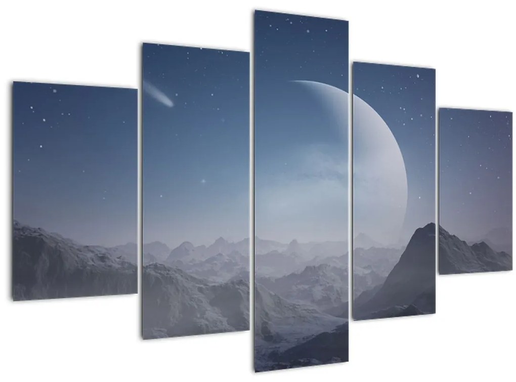 Tablou - Cer deasupra stâncilor (150x105 cm)