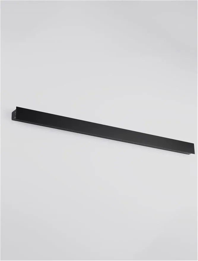Aplica LED iluminat ambiental perete exterior IP65 PATH negru, 100cm