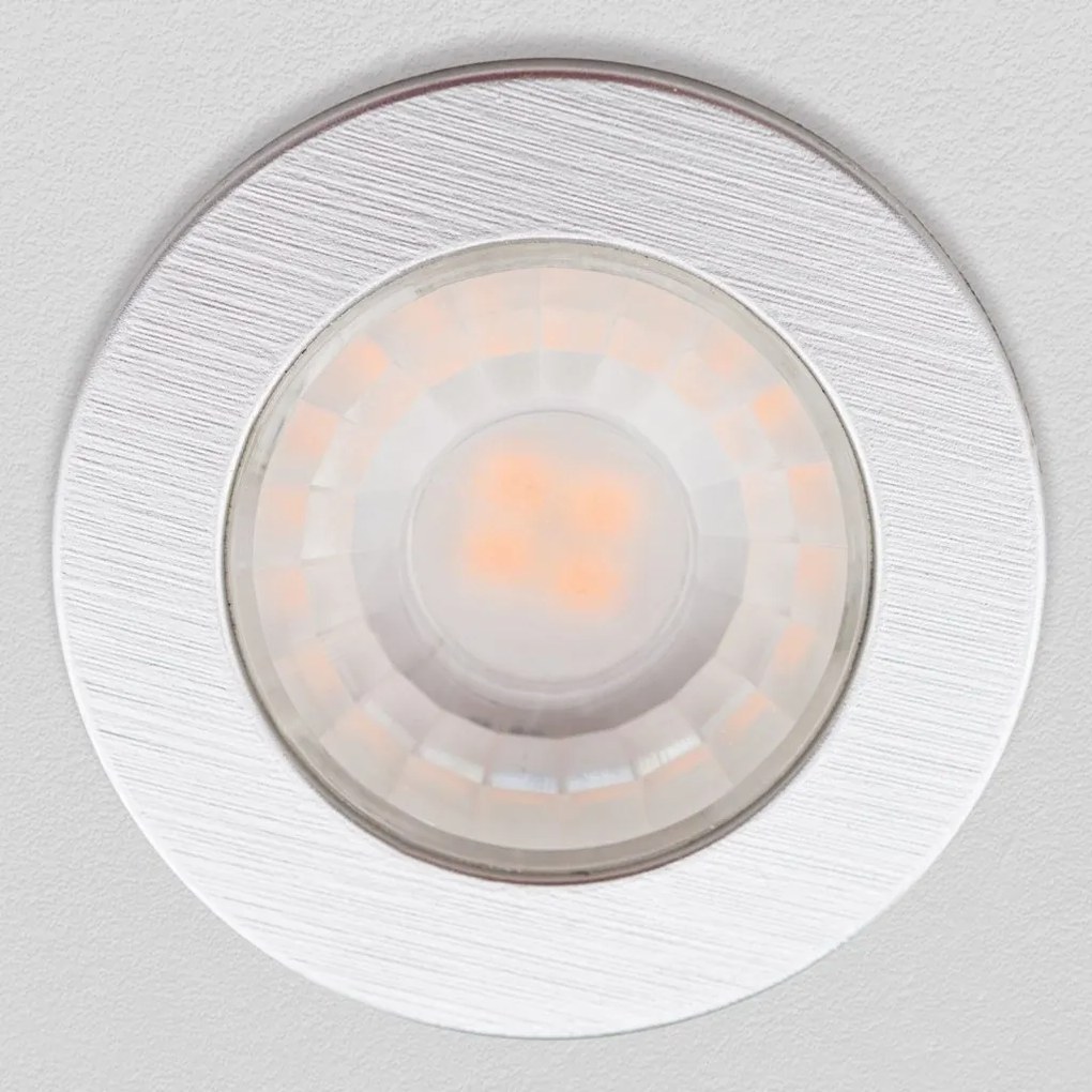 Set de 3 Spoturi LED incastrabile tavan ARTIST D-4,4cm argintiu