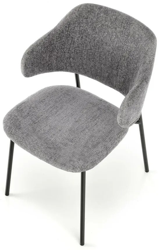 Scaun de bucaterie Lutero, gri