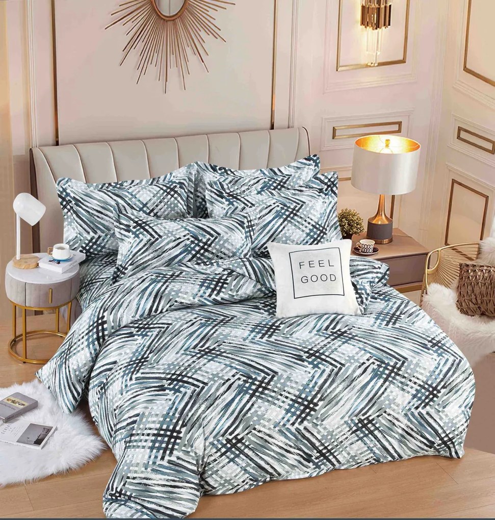 Lenjerie pat dublu, 6 Piese, Finet Premium