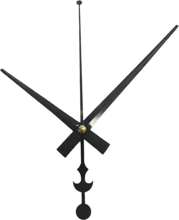 SENTOP | Ace de ceas din aluminiu negru - design ancoră 16 / 12 cm