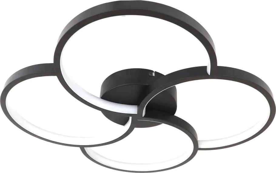 Brilagi - Plafonieră LED VELO, 42 W, 230 V, 4000 K, Ø 52 cm, negru
