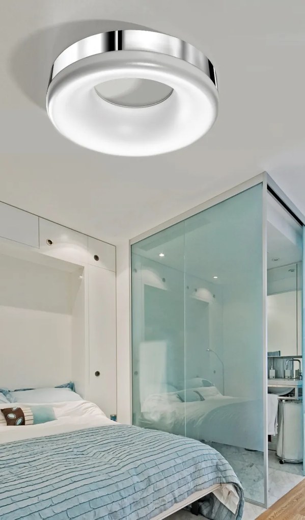 Plafoniera LED design modern Ring satin
