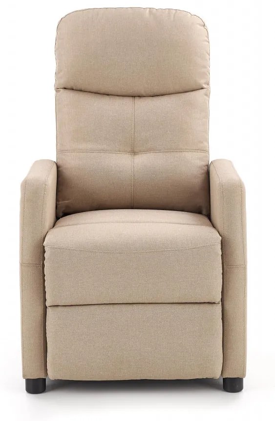 Fotoliu recliner Felipe stofa bej H103 cm