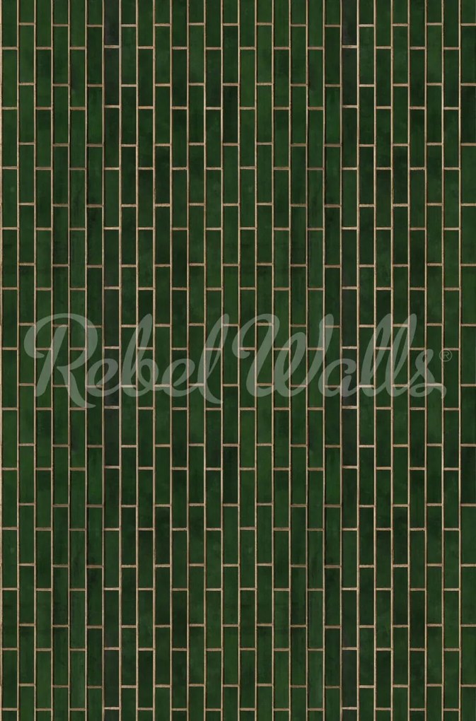 Fototapet, Wall of Tiles, Vertical, Rebel Walls