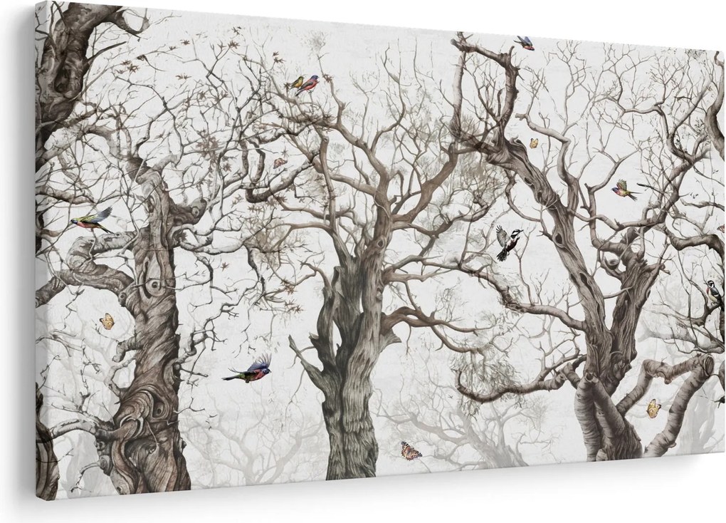 Tablou - Model de pădure, desen (90x60 cm)