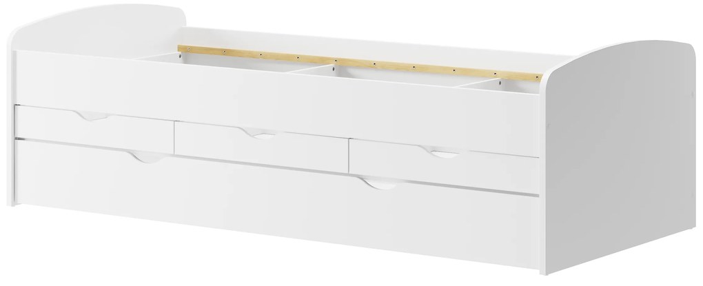 Pat pentru copii 90 cm Nilac 01 (Alb). 1068206