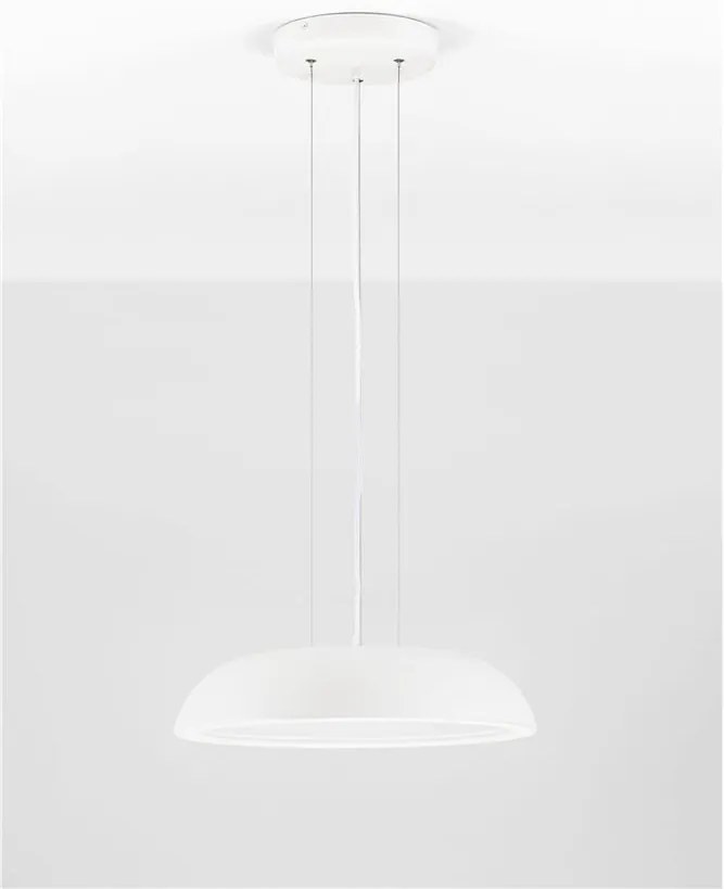 Lustra LED suspendata stil modern FELICIA alba 45cm