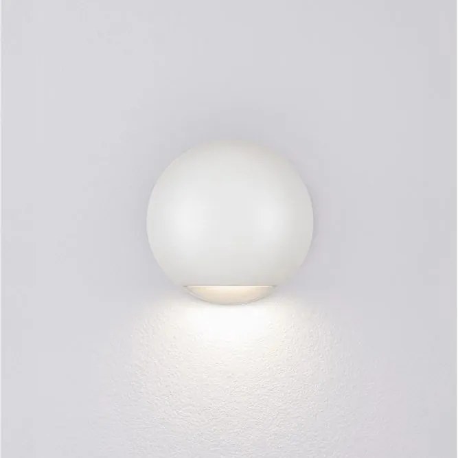 Aplica exterior cu iluminat jos LED IP65 PASSO alb