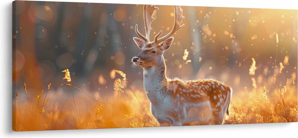 Tablou - Cerb în câmp (120x50 cm)