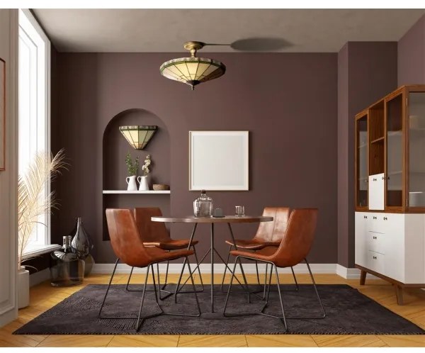 Searchlight 4417-17 - Lustr Tiffany NEW YORK 2xE14/40W/230V pr.