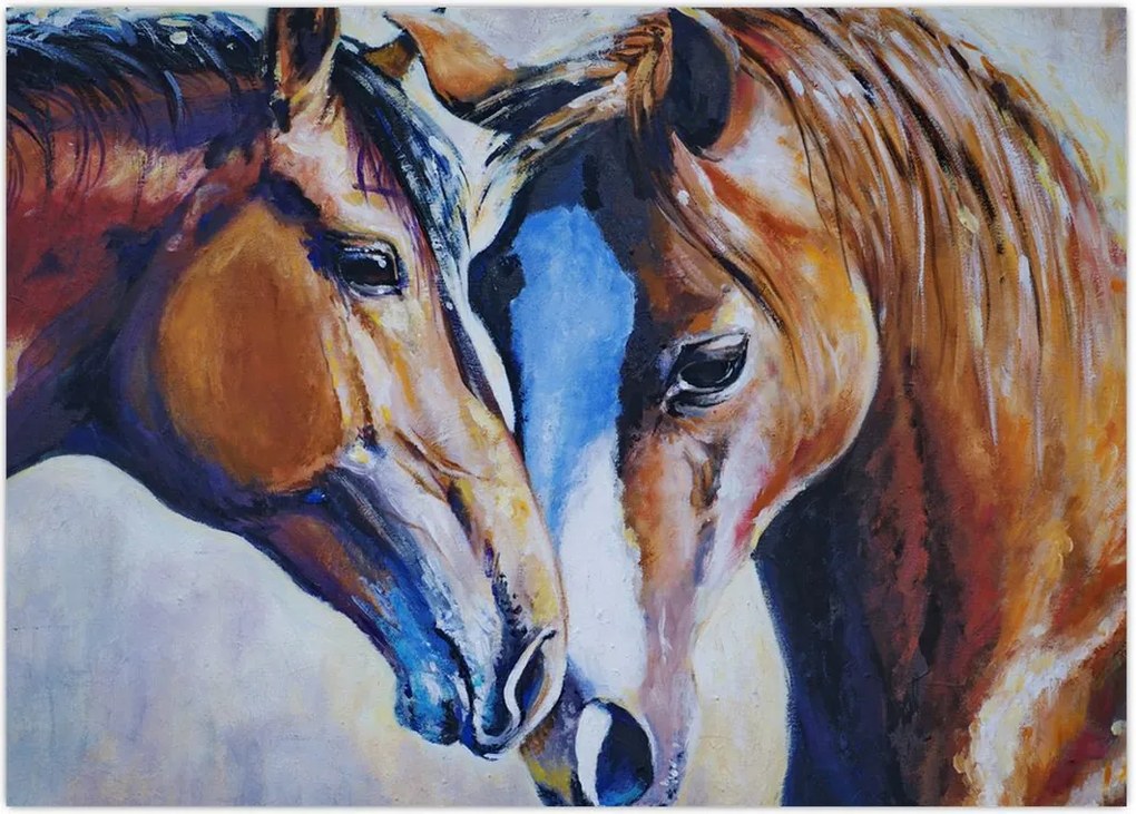 Tablou - Caii îndrăgostiți (70x50 cm)