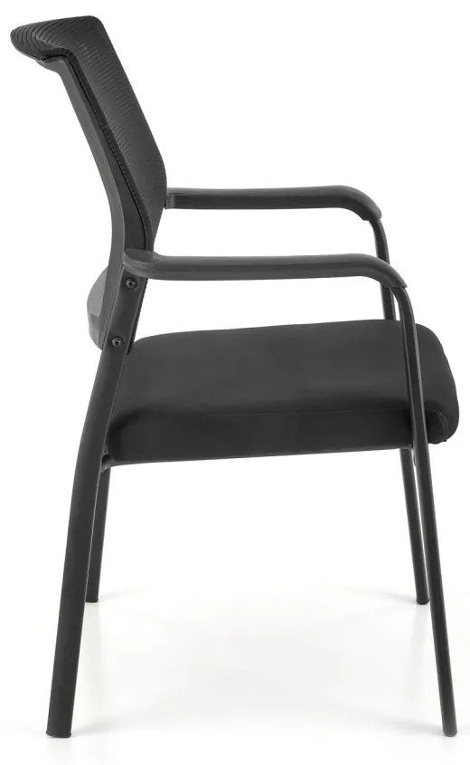 Scaun tapitat Bergen negru