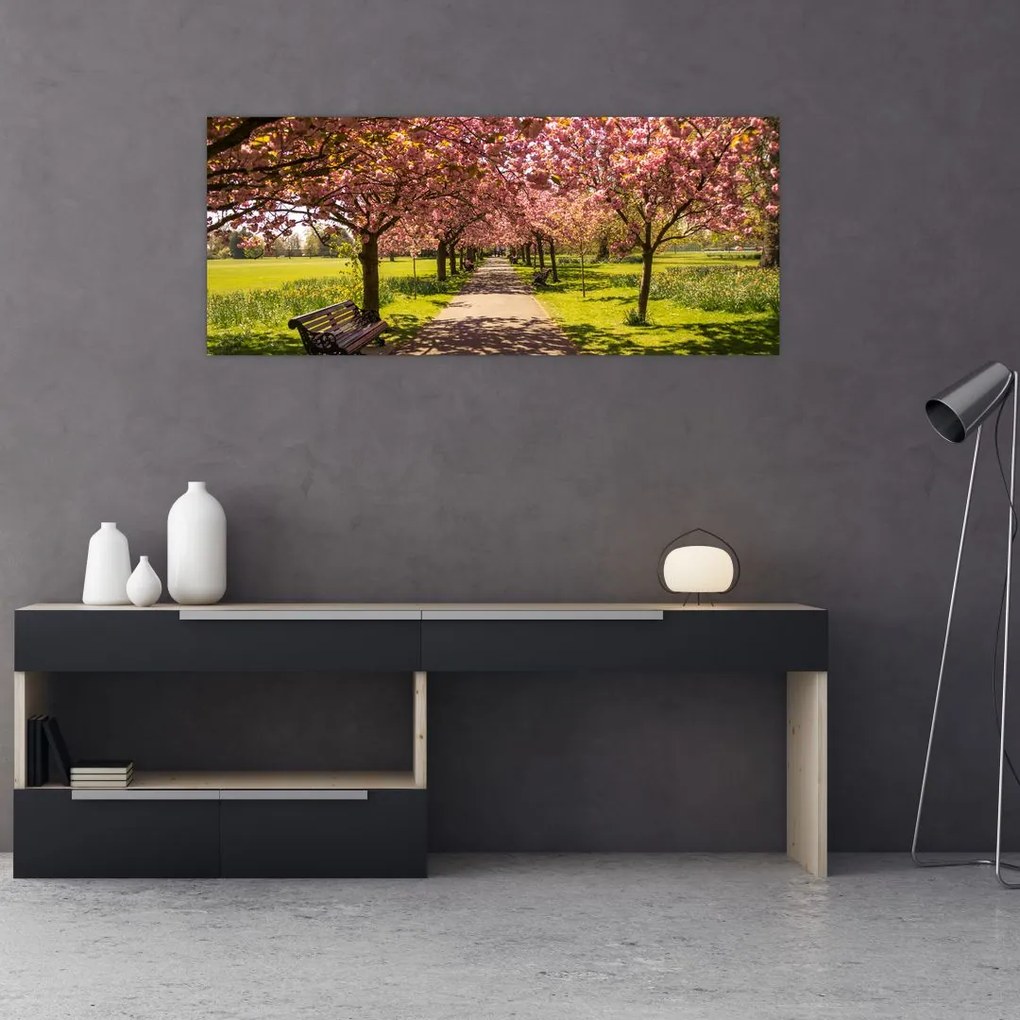 Tablou - livada cu cireși (120x50 cm)