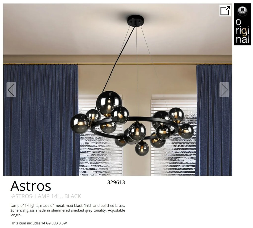 Lustra suspendata design modern Astros 14L
