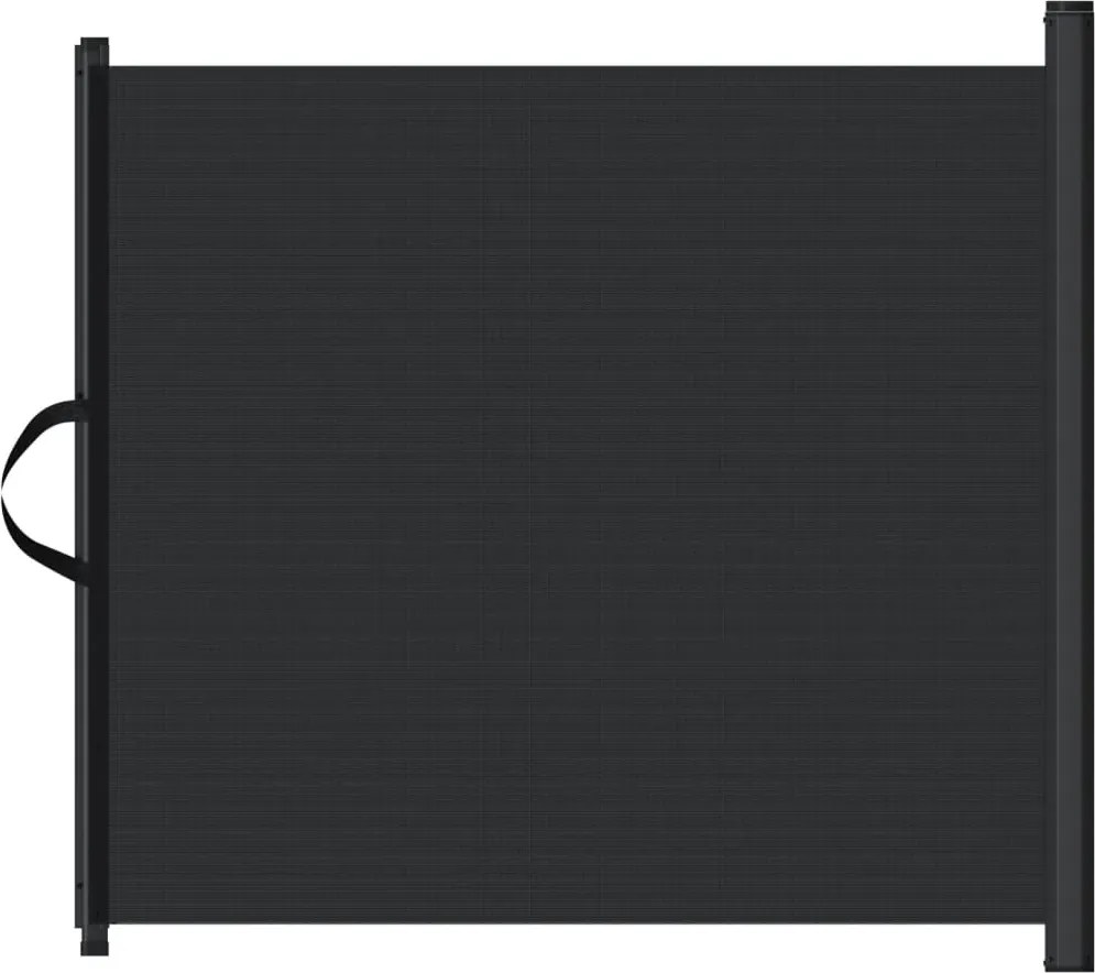 vidaXL Poartă retractabilă animale de companie, negru, 102,5x125 cm