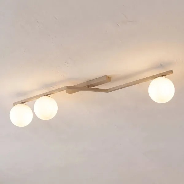 Plafonieră NATON 3xE14/10W/230V bej/alb