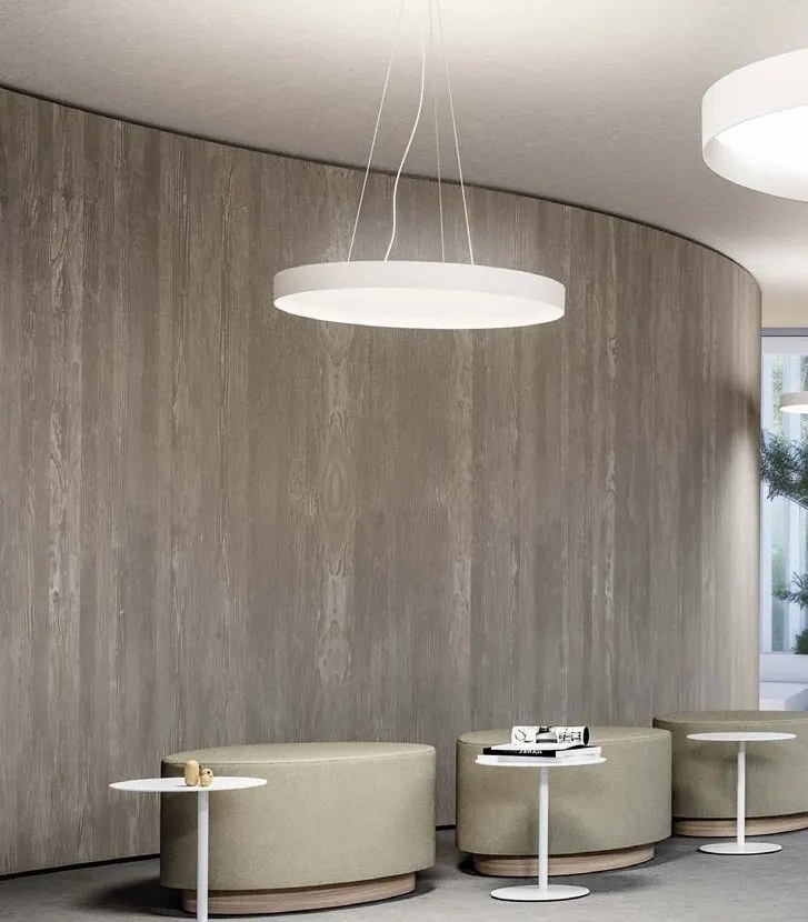 Lustra suspendata LED AVA 60cm, alb sau negru