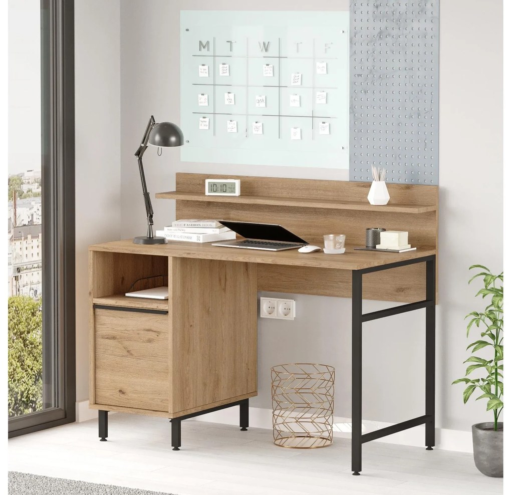 Masă PC Otto 16 (nuc + negru). 1106639