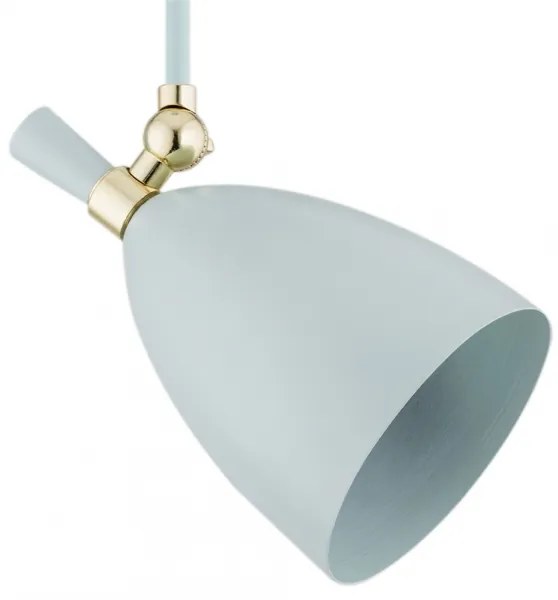 Lustră pe tijă CHARLOTTE 1xE27/15W/230V albastră/aurie Argon 4685