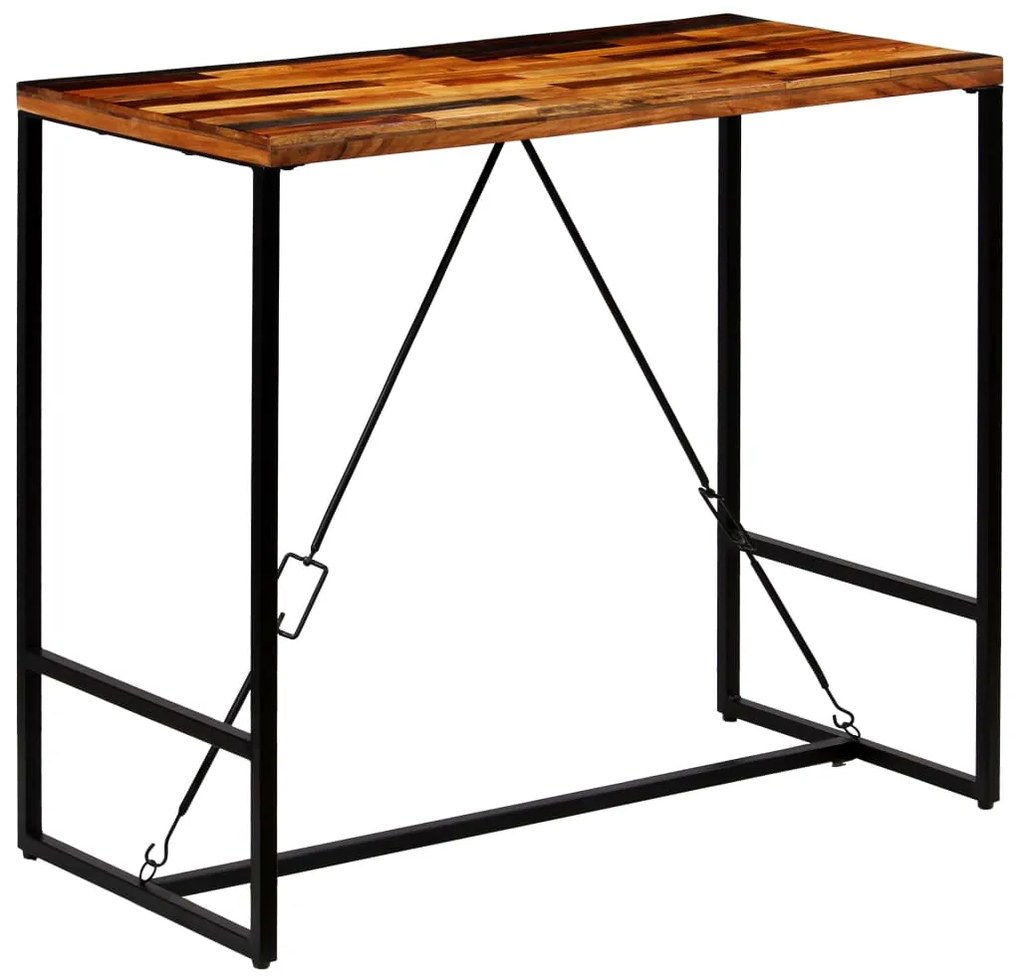 vidaXL Masă de bar, 120 x 60 x 106 cm, lemn masiv reciclat