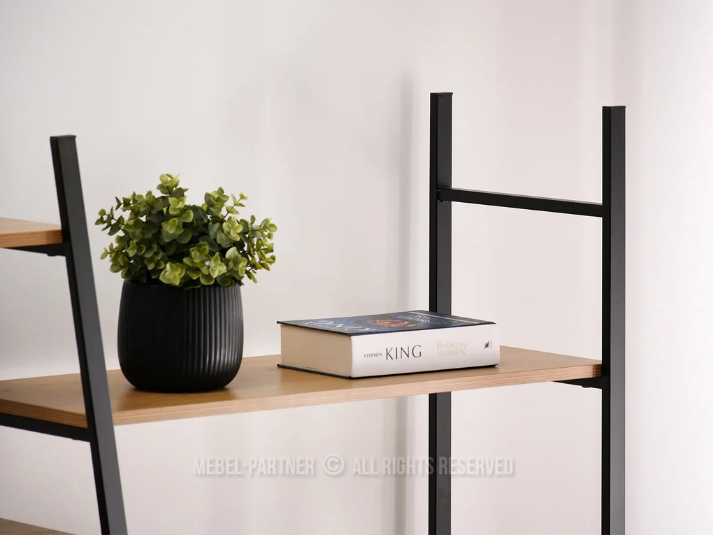 Raft Gecon Reg (stejar + negru). 1111342
