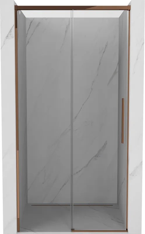 Mexen Rox ușă de duș glisantă 110 cm, transparentă, aur roz - 8C2-110-000-60-00