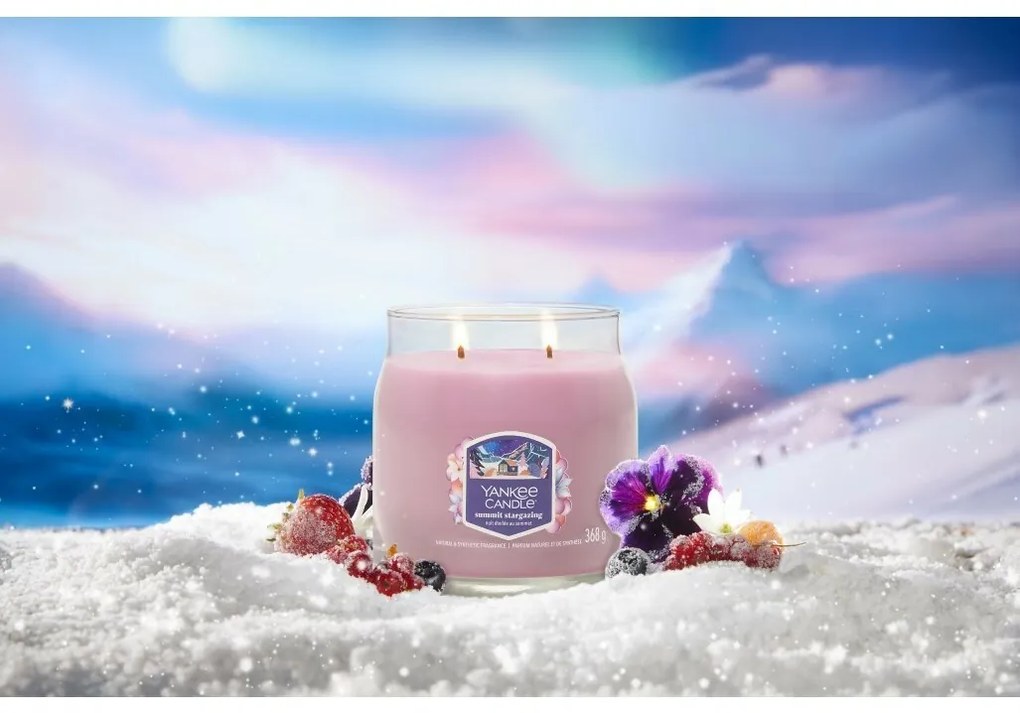 Yankee Candle lumânare parfumată Signature în sticlă medie Summit Stargazing, 368 g, S