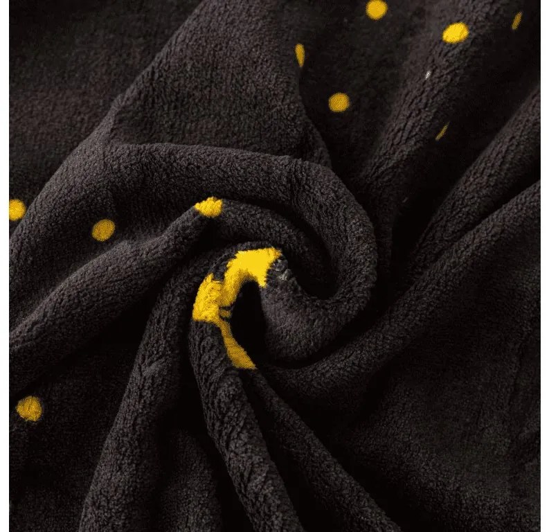 Cearsaf Cocolino microplus cu elastic VISATA 160x200 cm negru