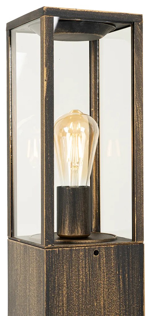 Lampă de podea vintage pentru exterior aur antic 80 cm IP44 - Charlois