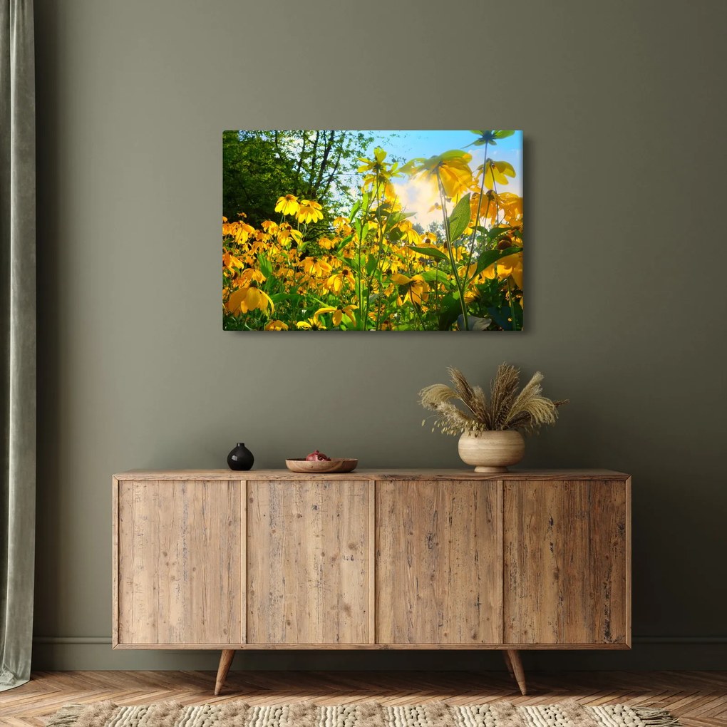 Tablou - Flori galbene (90x60 cm)