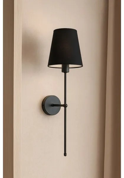 Aplica de perete MADELA 1xE14/40W/230V neagră