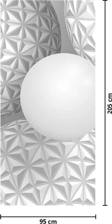 Fototapet pentru ușă - Motiv 3D (95x205cm)