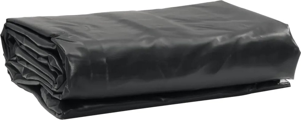vidaXL Prelată, negru, 5x5 m, 650 g/m²