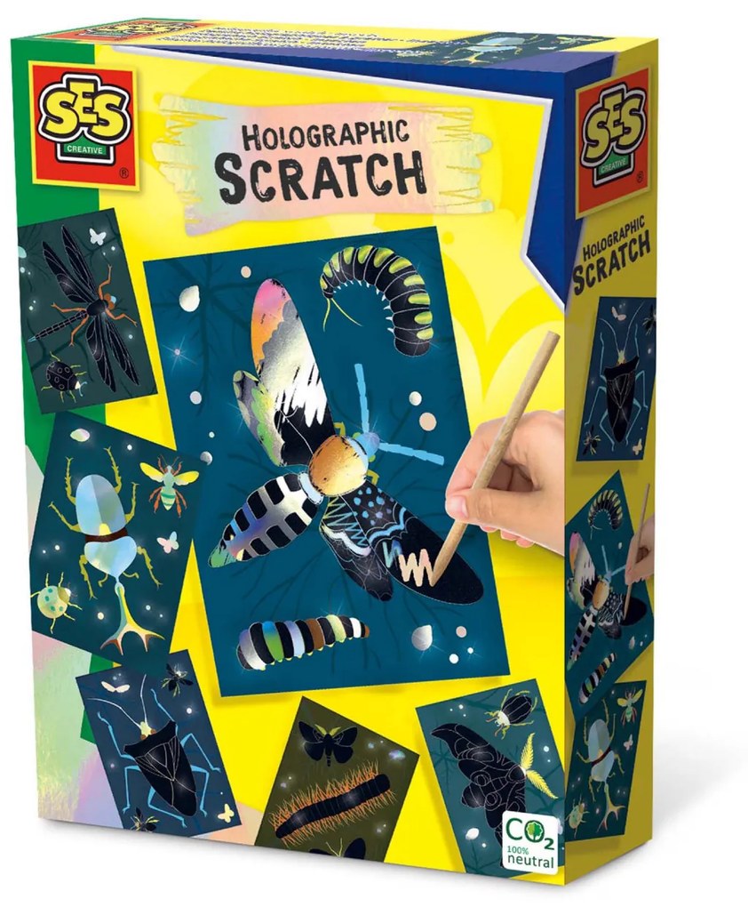 Set creativ - Razuieste insecte holografice