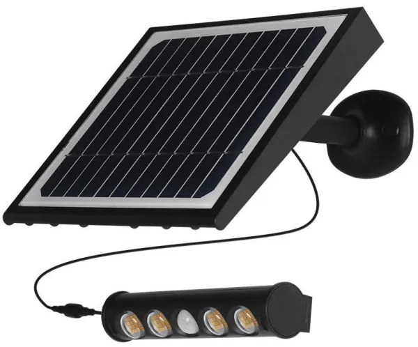 LED lampă solară de perete cu senzor, 8W, 3,7V, IP65, 6000K, 4000 mAh