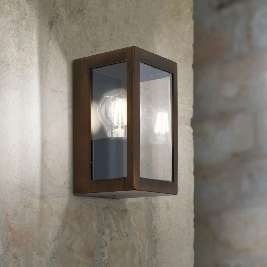 Aplica de exterior stil contemporan IP44 LUMINA rustic/negru