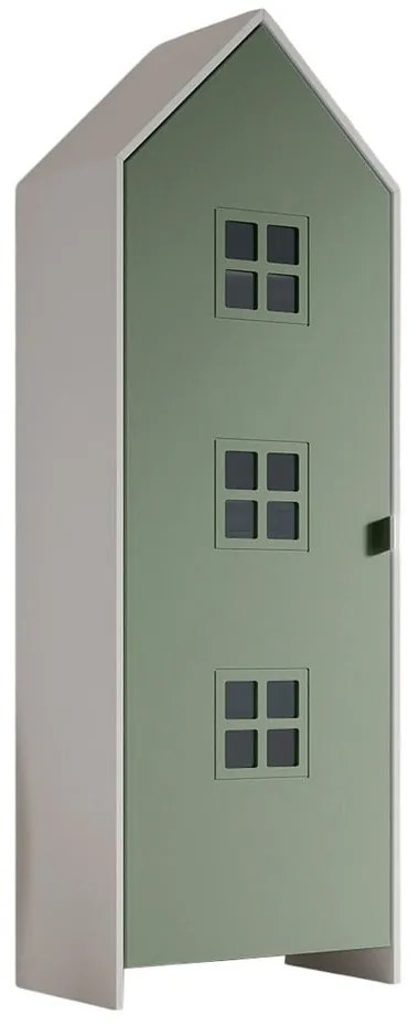 Șifonier de copii alb/verde 58x172x37 cm Casami Bruges – Vipack