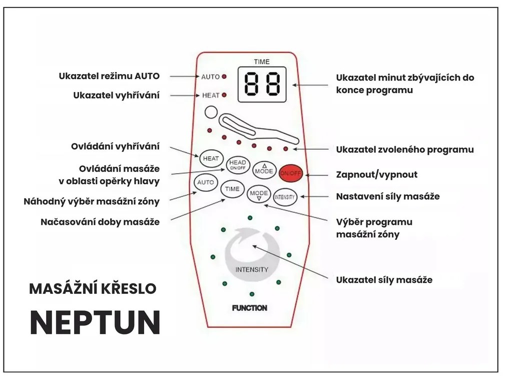 Scaun de masaj Neptun V, bej