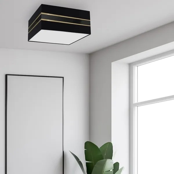 Plafonieră ULTIMO 3xE27/60W/230V neagră