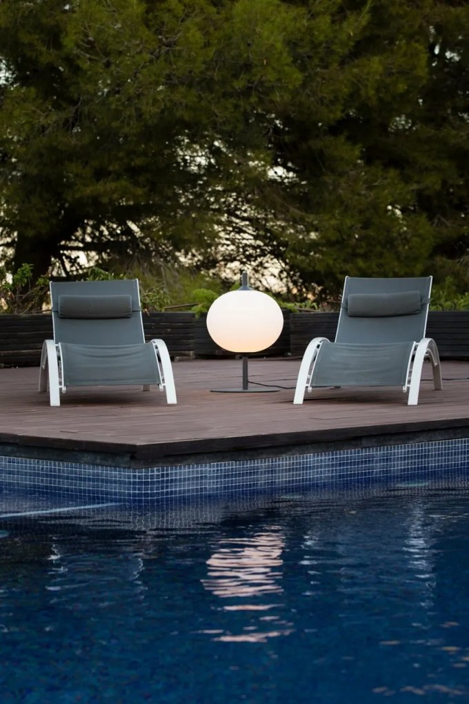 Lampa de iluminat exterior decorativ SAIGON 60/R45 gri/alb