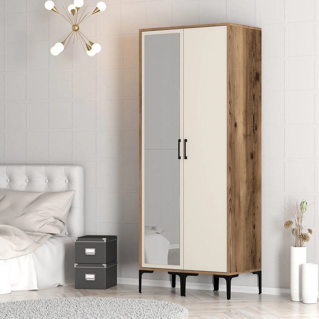 Dulap de haine Kiara RS (Nuc + Crem). 1088543