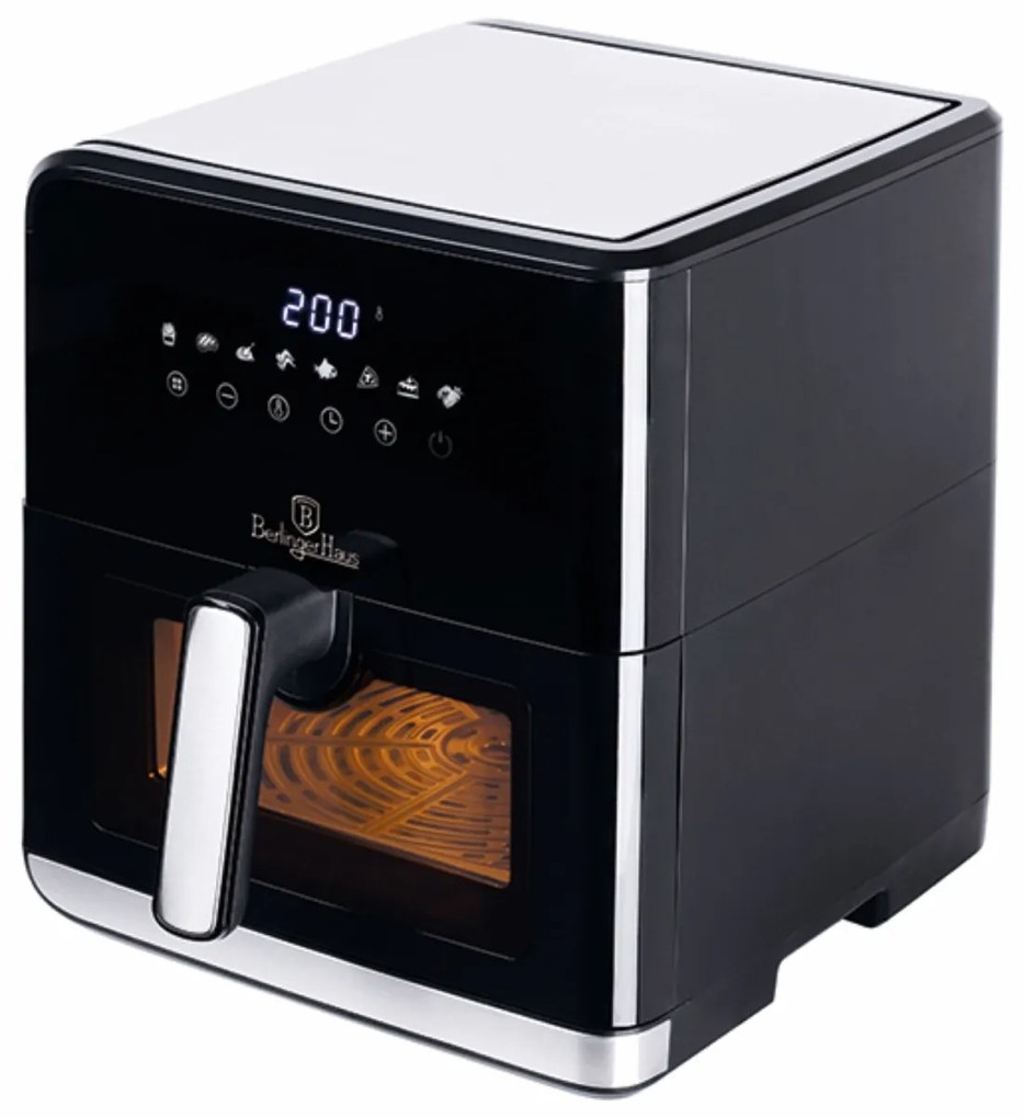 Friteuza aer cald, AIRFRYER 7.5 l Matte Black Berlinger Haus BH 9470, digitala