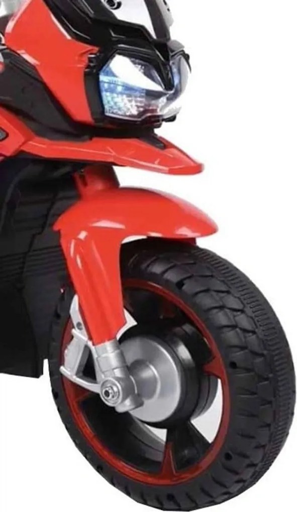 Motocicleta Electrica cu Acumulator Pentru Copii NOVOKIDS™ Ontario Motor, 3-8 ani, max 30 kg, Cu USB, Sunete si Lumini LED, Pornire cu cheie, 3 Roti,