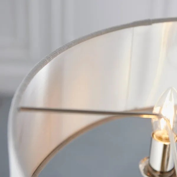 Lustră pe lanț Endon 94377 HIGHCLERE 3xE14/40W/230V gri/crom lucios