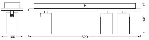 Spot LED Ledvance DECOR MERCURY 3xGU10/3,4W/230V